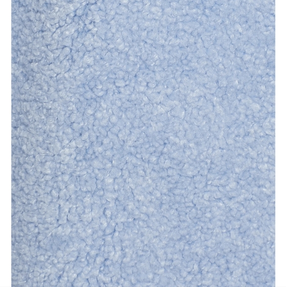 Something Navy Blue Faux Shearling Longline Coat - Picture 9 of 9